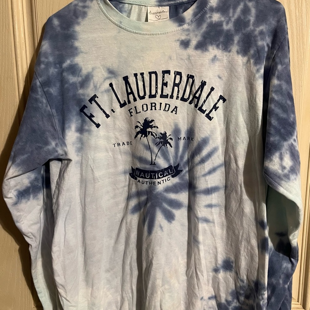 Blue Tie-Dye Ft. Lauderdale Long Sleeve Shirt